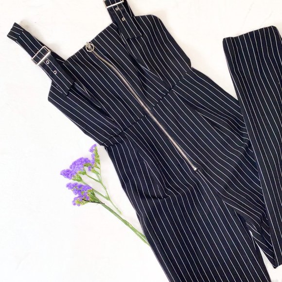 🖤Vertical Stripes Bodycon Jumpsuit - Picture 4 of 4